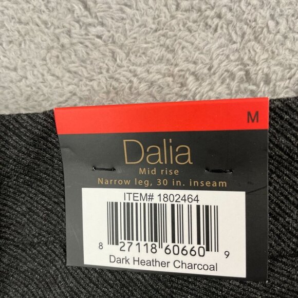 NEW Dalia Womens M Charcoal Narrow Leg Pants W/ Built-In Tummy Control - Picture 3 of 8